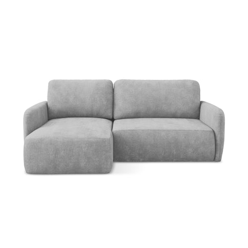 LaMiaSofa hoekbank links Corle - chenille stof - lichtgrijs - 207x148x86