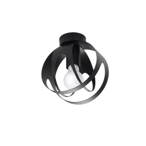 Sollux Lighting Plafondlamp TULOS zwart - 16x16x21cm