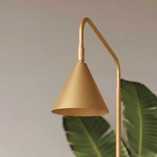 Sollux Lighting Vloerlamp NOX goud - 30x30x165cm