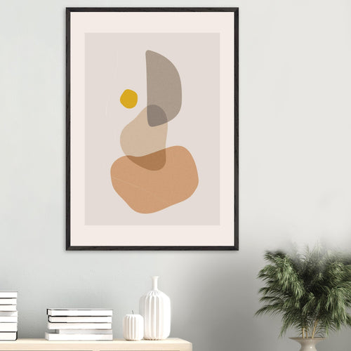 Artfulprints  Boho wall art - Abstract earth II   poster 50x70 cm