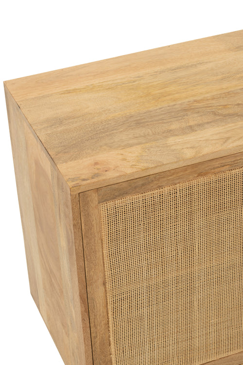 J-Line dressoir - rotan/hout - naturel