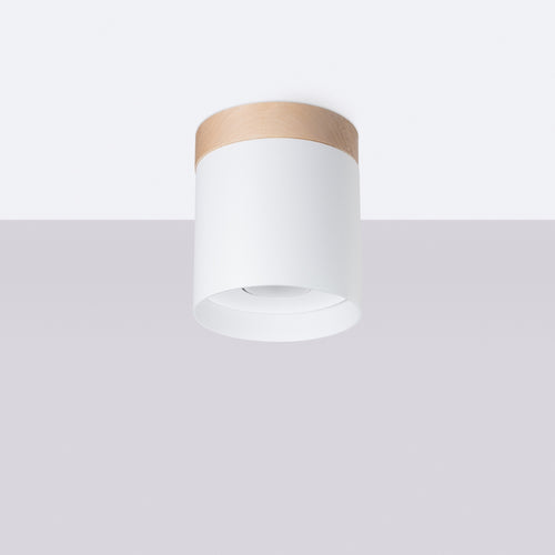 Sollux Lighting Plafondlamp RIF wit - 12x12x14cm