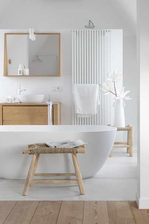 J-Line vaas Kegel - keramiek - wit - large - 55 cm hoog - vtwonen shop