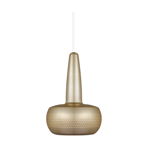 Umage Clava hanglamp brushed brass - met koordset wit - Ø 21,5 cm - vtwonen shop