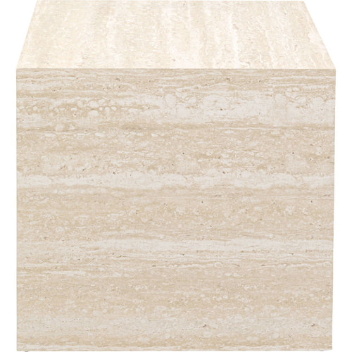Kare Design Bijzettafel Travertino 45x45cm
