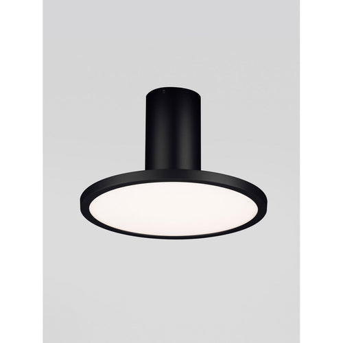 Nova Luce EKEI 20 cm geïntegreerde LED-plafondlamp, halfverzonken, zandkleurig zwart, LED 14W 1085lm 3000K