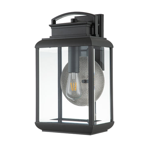 Elstead Quoizel Byron Outdoor Wandlantaarn Grafiet met Pewter Reflector, IP44