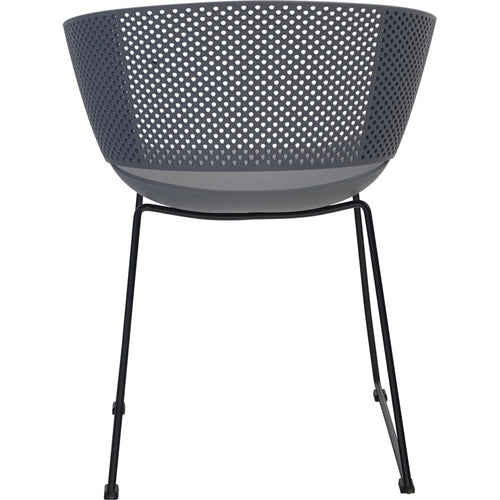 Lesli Living bistrostoel Orly - grijs - 58,5x45,5∕53x79cm - set van 4
