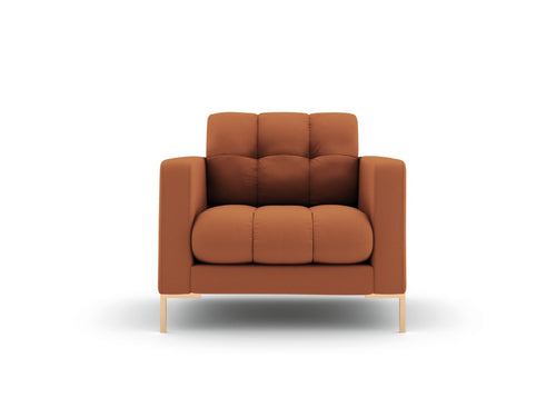 Cosmopolitan Design Fauteuil Bali structurele stof, baksteen - 96x87x75cm
