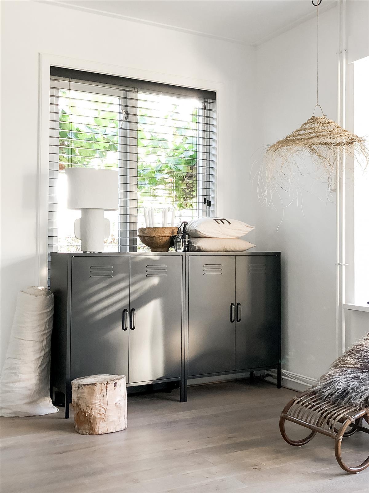 MaximaVida metalen lockerkast Finn 80 x 40 x 102 cm zwart - 2