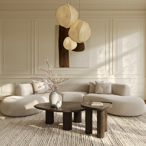 Premium Interiors - Salontafel LOEN - multiplex donker walnoot 102cm