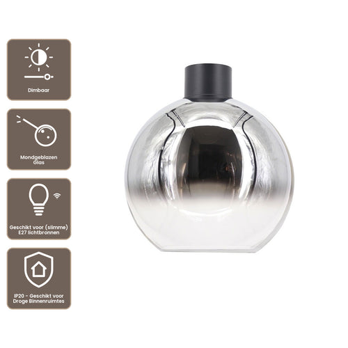 Artdelight Plafondlamp Rosario 30 - Titan