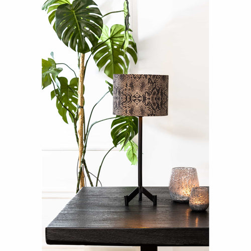 Light & Living lampvoet Dennis - zwart - 15.5x15.5x40cm - vtwonen shop