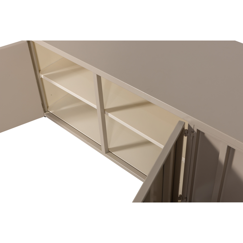 WOOOD tv-meubel Level - Metaal - Zand - 44x160x44 - vtwonen shop