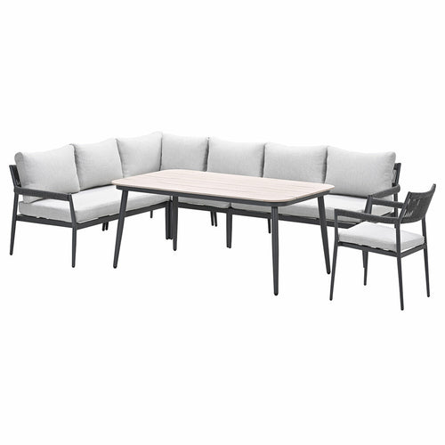 Garden Impressions lounge dining set Tineo donker grijs - 6-delig - incl stoel - vtwonen shop