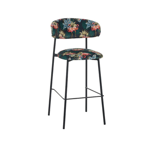 LABEL51 Barkruk Ferry - Multi Velvet - Zithoogte 76cm - vtwonen shop