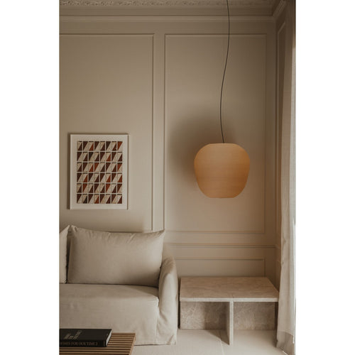 Faro TIERRA 52 cm koepel hangende plafondlamp naturel