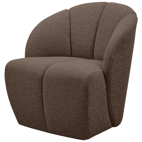 WOOOD draaifauteuil Mojo - Bouclé - Bruin Melange - 75x68x77 cm - vtwonen shop