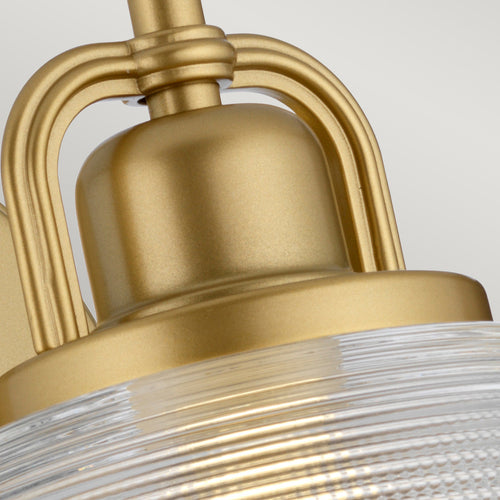 Elstead Dublin 1 lichte wandlamp, geverfd natuurlijk messing, IP44, G9