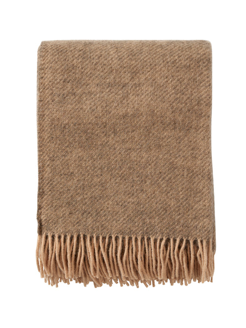 Klippan 100% wollen deken - Gotland - beige- 130x200cm