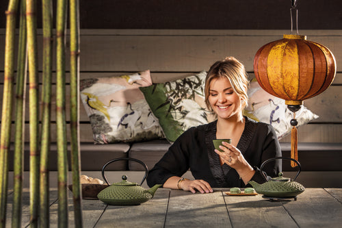 Bredemeijer - Theepot Xilin 0,8L gietijzer groen - vtwonen shop