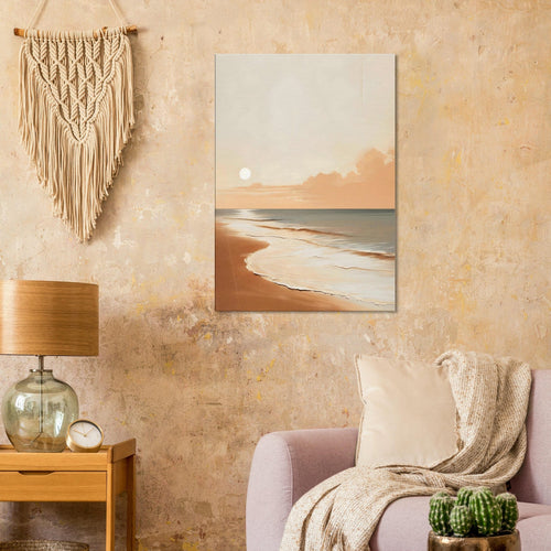 Artfulprints Canvas At the coast canvas - 50x70 cm - beige