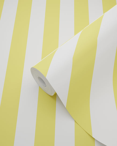 ESTAhome behang strepen geel en wit - 53 cm x 10.05 m - 139954 - vtwonen shop