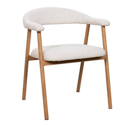 Giga Meubel Eetkamerstoel Mila - Beige/Naturel - Zithoogte 48cm - Set van 2 - vtwonen shop