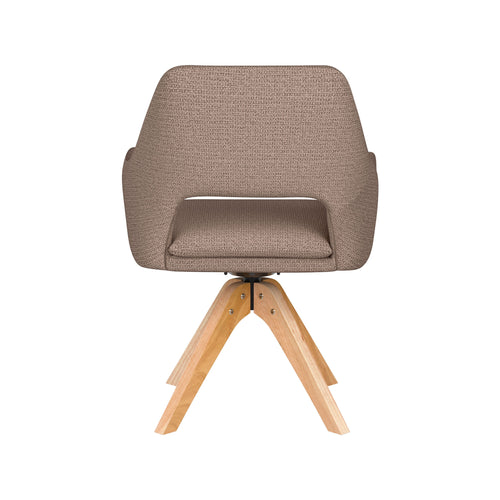 Housecraft Living Mos Eetkamerstoel Draaibaar Hout Taupe - vtwonen shop