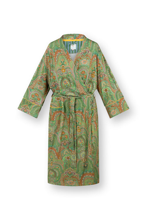 Pip Studio - Noa Kimono Dames - Jabali - Groen - M - vtwonen shop