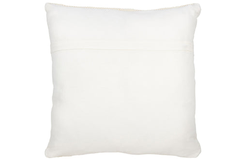 J-Line kussen Geweven - wol - creme - large