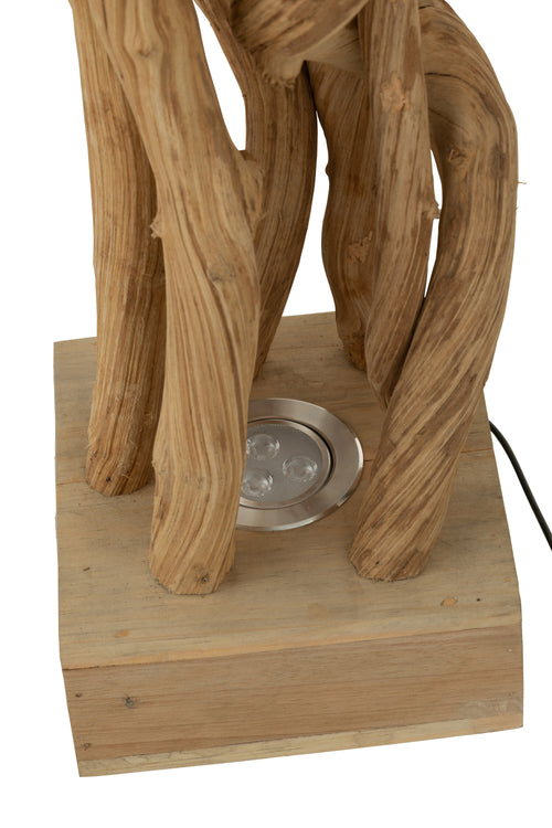J-Line lamp Takken - hout - naturel - vtwonen shop