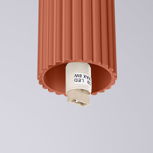 Sollux Lighting Plafondlamp HALO rode okra IP44 - 12x12x21cm