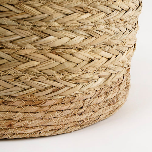 Mica Decorations Anne Plantenmand - Set van 2 - H28 x Ø30 cm - Zeegras - Lichtbruin - vtwonen shop