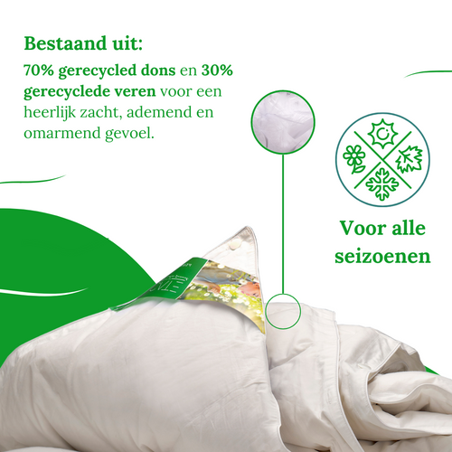 Ten Cate dekbed - greencomfort - 4 seizoenen - 70% dons - 240x220 - vtwonen shop