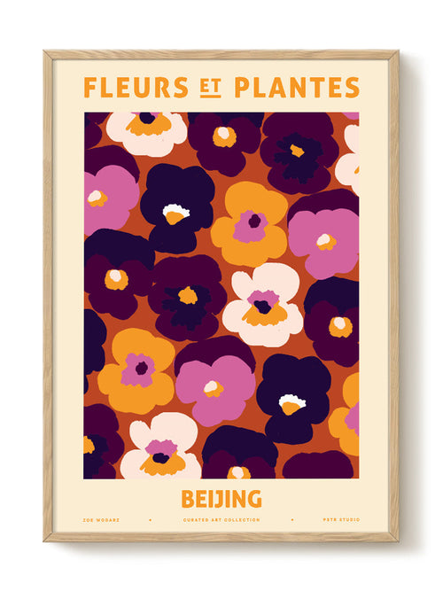 Zoe - Fleurs et Plantes - Beijing - PSTR studio Kunst Poster - vtwonen shop