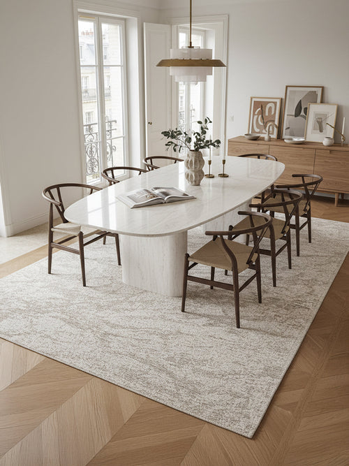 AFK Living vloerkleed Cliff - gerecyclede vezels - beige - 160x230 cm