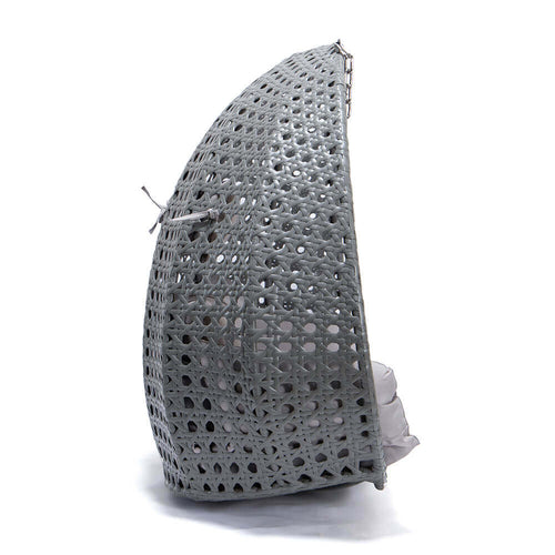 Home Deluxe Hangstoel TWIN Grijze Mand en Kussens - vtwonen shop