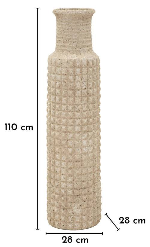 Mauro Ferretti buitenvaas - Ø 28x110 cm - beige
