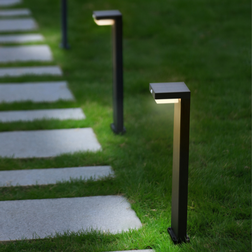 Lighto | Lantaarn zwart solar voor buiten 70 cm | Oplaadbaar | Werkt op zonne-energie