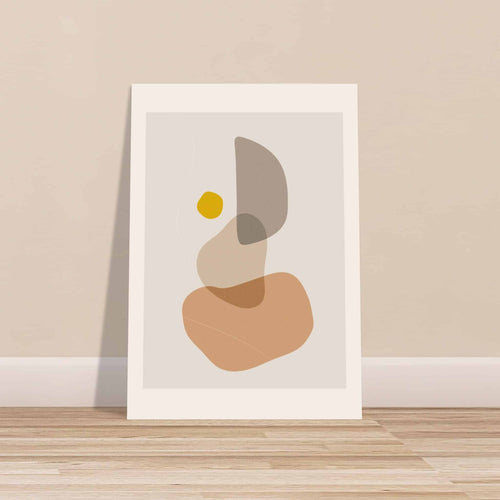 Artfulprints  Boho wall art - Abstract earth II   poster A4 21x29.7 cm - vtwonen shop