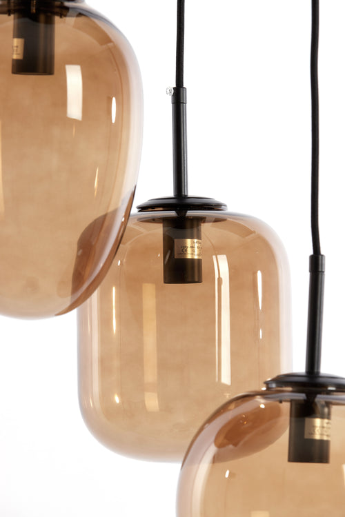 Light & Living hanglamp MEZZA - bruin - Ø30x23cm - vtwonen shop