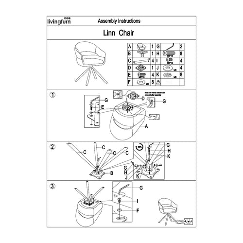 Livingfurn eetkamerstoel Linn - beige - set van 2 - 62x58x85 - vtwonen shop