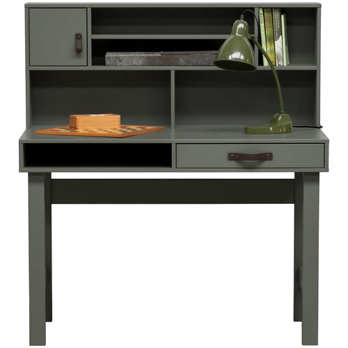 vtwonen kistbank 120 cm & bureau 110 cm Stage - Grenen - Soap - 36x120x50/122x110x58