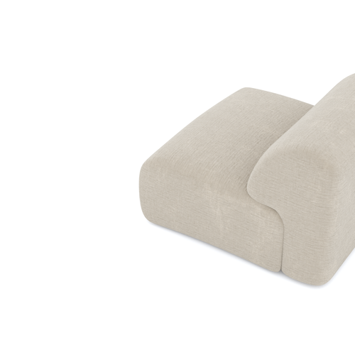 Sia Home - Fauteuils MYRA - Fluweel met structuur - Beige - 75cm - vtwonen shop