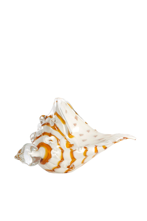 Light & Living ornament SHELL - 22x10x12cm - wit