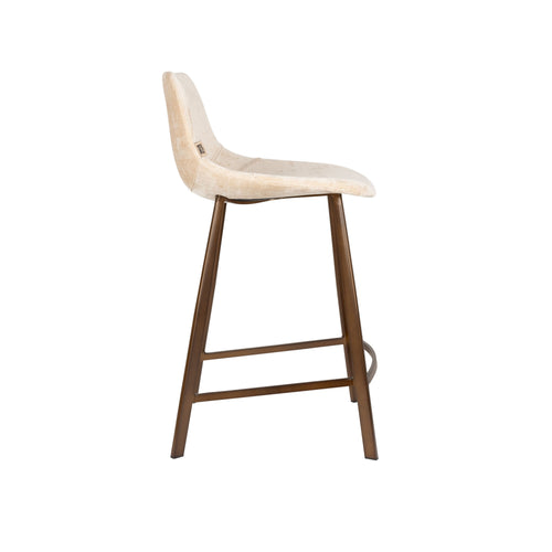 Dutchbone Franky Barkrukken 65 cm Beige - Set van 2