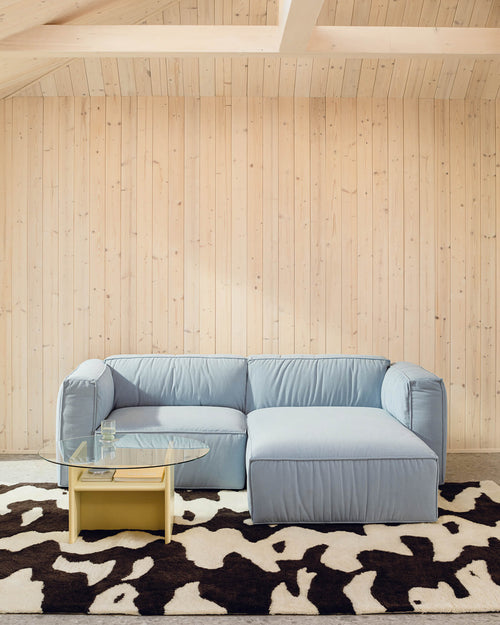 noo.ma Lobi 3-zits hoekslaapbank - Beige Corduroy, hoek links