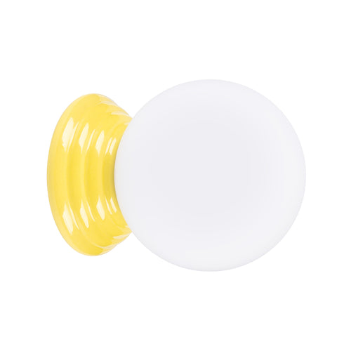 Sollux Lighting Wandlamp ZORI geel IP44 - 12x16x12cm