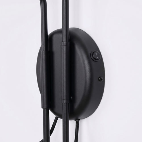 Sollux Lighting Wandlamp NOX 2 zwart met schakelaar - 150x80x30cm